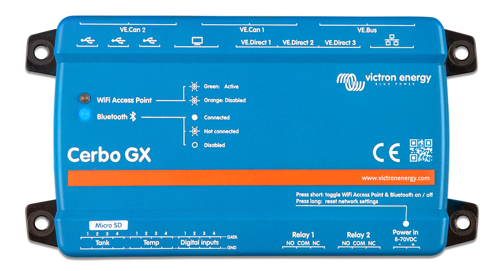 Victron Cerbo GX MK2 connections